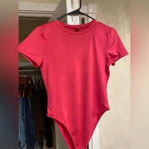 Hot Pink Bodysuit from Shein